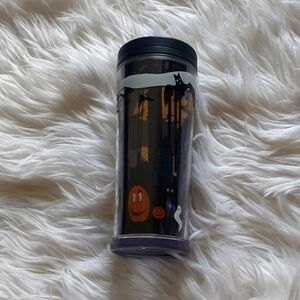 Starbucks 2009 Retro Halloween Black Tall 12 Oz. Cup Tumbler with Lid